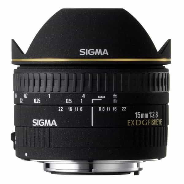 Sigma 15mm f/2.8 EX Fisheye Lens, Dedicated Only for Sigma SA Mount (please note: not Sony Alpha Mount){Rear Gel} 