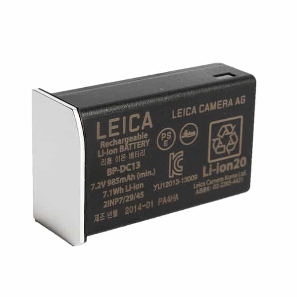 Leica BP-DC13 Battery, Silver (Li-Ion 7.2V, 985mAh) 18772