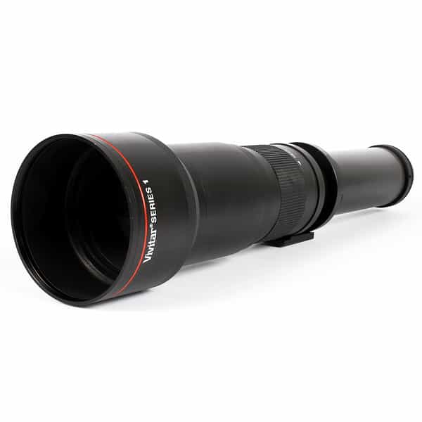 Vivitar 650-1300mm f/8-16 Series 1 Fixed Aperture with T-Mount {100} Manual Focus Lens for Canon EF Mount 
