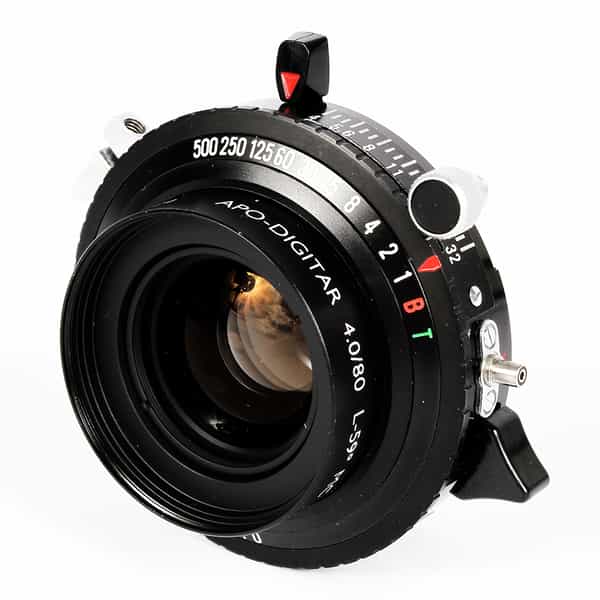 Schneider-Kreuznach 80mm f/4 APO-Digitar L-59 Degree MC Copal 0 BT (35MT) Lens (37x49mm Max. Recommended Size)