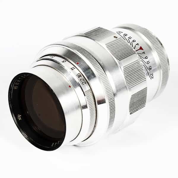 Komz 135mm F/4 Jupiter-11 Chrome Pre-Set M42 Screw Mount Manual Focus Lens {40.5}