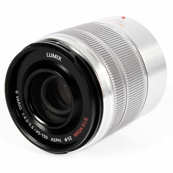 Panasonic Lumix G Vario 45-150mm f/4-5.6 ASPH. Mega O.I.S. Lens for MFT (Micro Four Thirds), Silver {52}