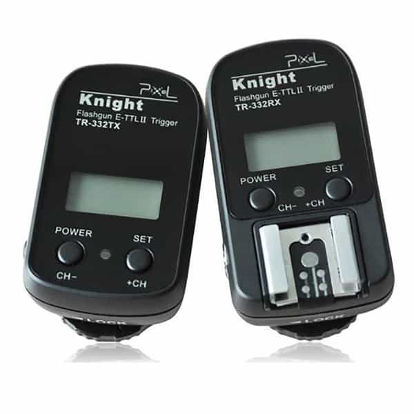 Pixel Knight TR-332 Radio Wireless Remote Shutter And Flash ETTL Trigger (Transmitter & Receiver) For Canon Digital