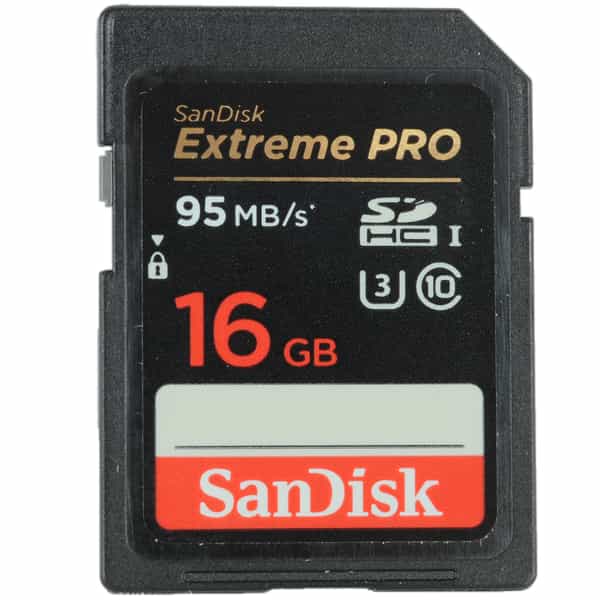 Sandisk Extreme PRO 16GB 95 MB/s Class 10 UHS 3 SDHC I Memory Card 