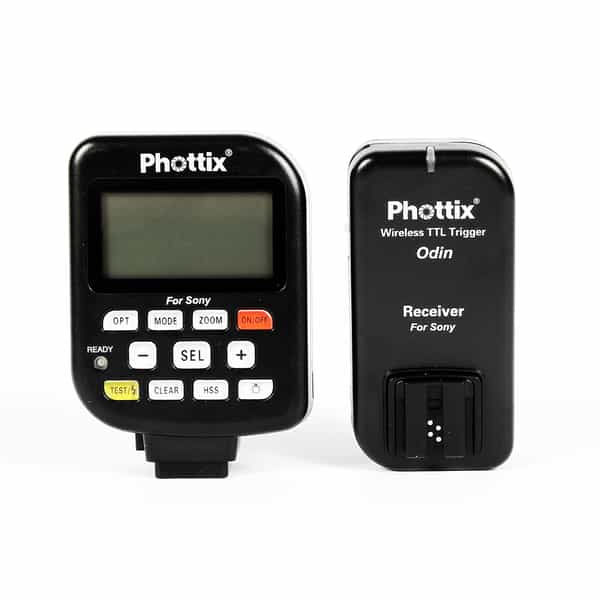 Phottix Odin Wireless TTL Trigger Set With TCU Transmitter And 1 Receiver For Sony Alpha SLR Digital