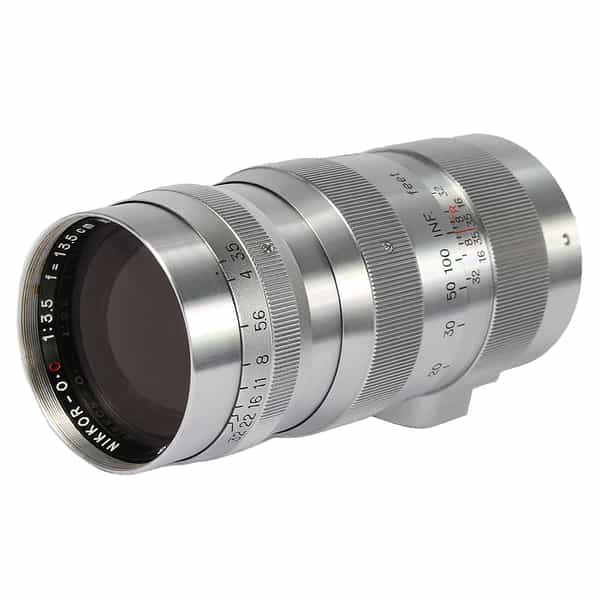 Nikon 13.5cm (135mm) f/3.5 Nikkor-O.C Nippon Kogaku Japan Lens for M39 Screw Mount, Chrome {43}