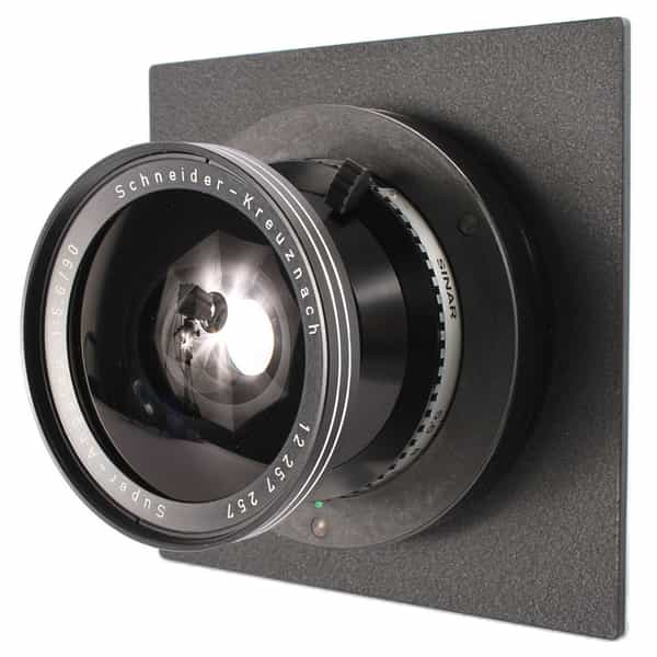 Schneider-Kreuznach 90mm f/5.6 Super-Angulon Sinar 4x5 Lens (Early) in DB Mount Board