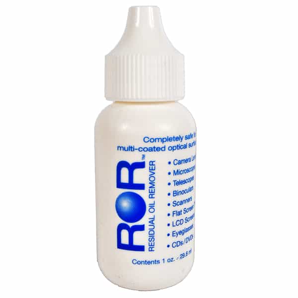 ROR Residual Oil Remover, Lens, Screen & Optic Cleaning Fluid 1 Oz.