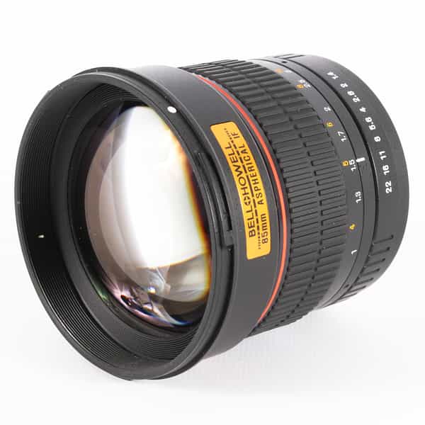 Bell+Howell 85mm f/1.4 Aspherical IF Manual Lens for Canon EF-Mount {72}   