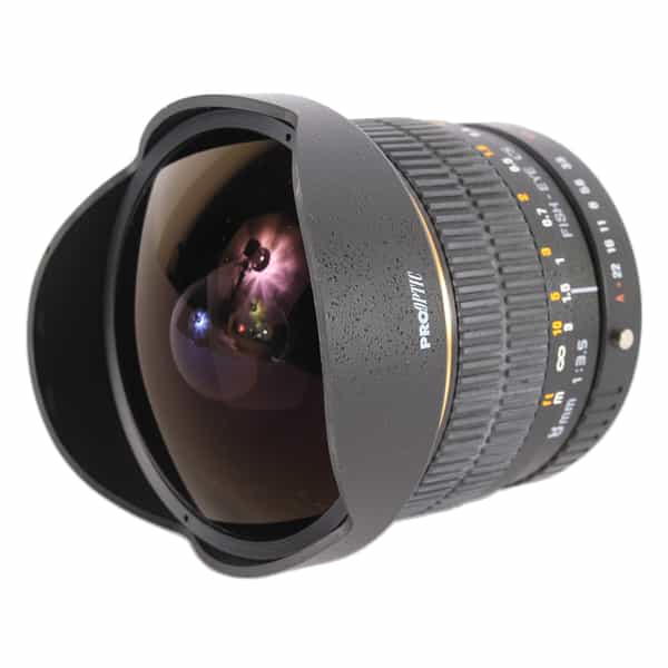 Pro Optic 8mm f/3.5 Aspherical IF CS Fisheye Manual Focus Lens for Pentax K-Mount APS-C DSLR 