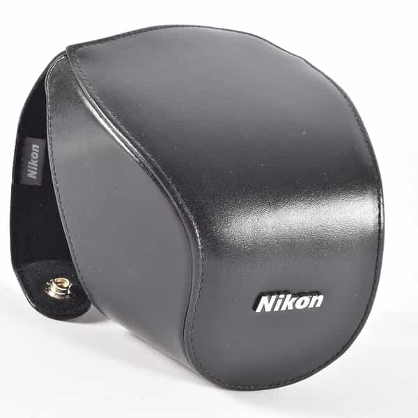 Nikon One Black Leather Front Case CF-N4000 (Nikon 1 V2 with 10-30mm Lens)