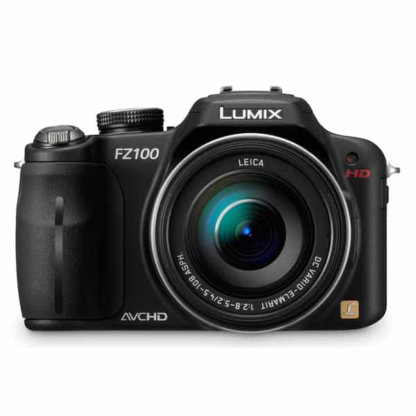 Panasonic Lumix DMC-FZ100d Digital Camera, Black {14.1MP} Menu Defaults to Spanish