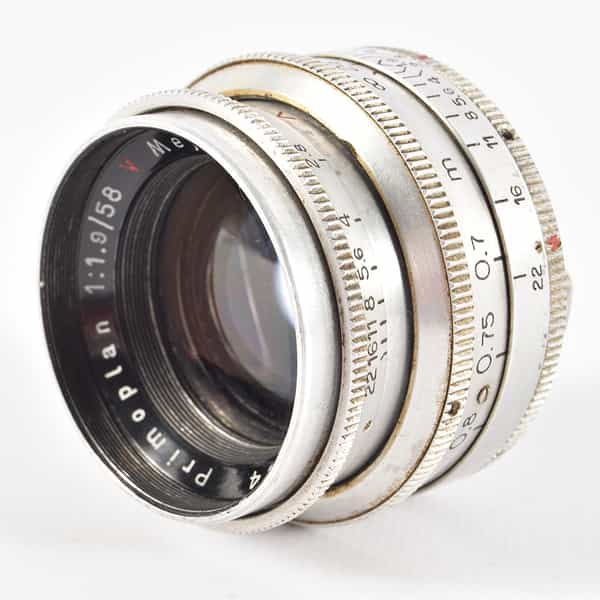 Meyer Gorlitz 58mm f/1.9 Primoplan Manual Aperture Lens for Exakta Mount, Chrome {39}