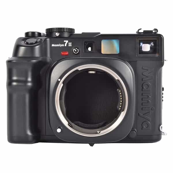 Mamiya 7 II Medium Format Rangefinder Camera Body, Black, with Accessory Shoe Added to Top Plate