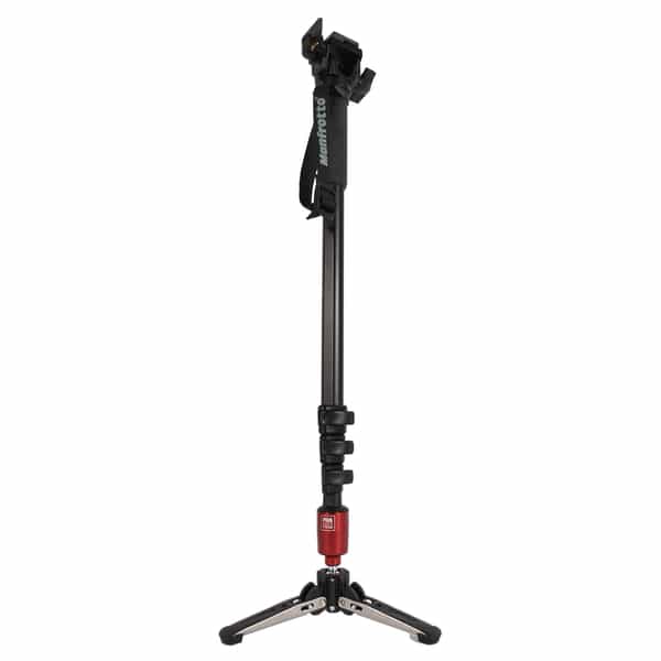 Manfrotto 560B-1 Aluminum Fluid Video Monopod with 234RC Head, Folding Feet, 4-Section, 25.8-65.4\