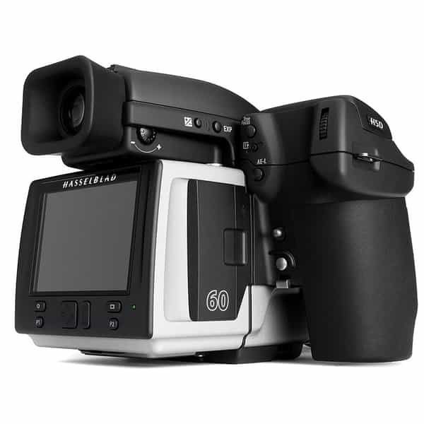 Hasselblad H5D-60 Medium Format Digital Camera Body, Back {60MP} with Battery Grip (7.2V/2900mAh), HVD 90X Viewfinder, Black