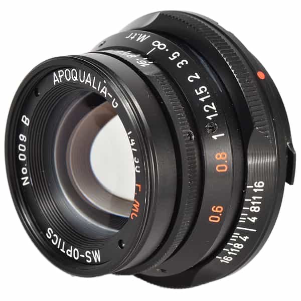 MS-Optics 35mm f/1.4 Apoqualia-G Lens for Leica M-Mount, Black {34 or 46 on Hood}