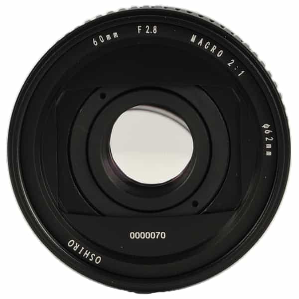 Oshiro 60mm f/2.8 (LD UNC) with Macro 2:1 Manual Focus Lens for Canon EF-Mount, Black {62}