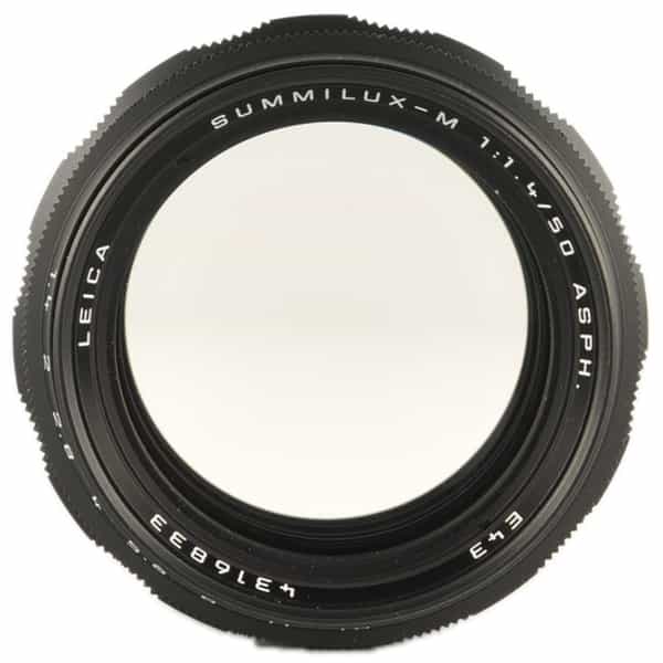 Leica 50mm f/1.4 Summilux-M ASPH. M-Mount Lens, Germany, Black Chrome, 6-Bit {E43} 11688 