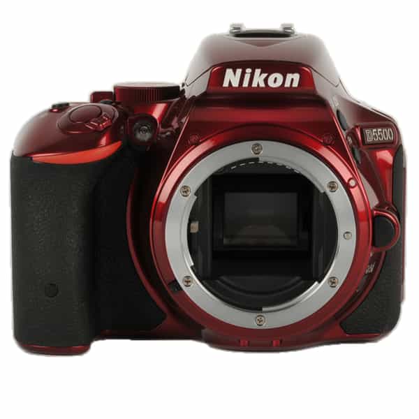 Nikon D5500 DSLR Camera Body, Red {24.2MP}