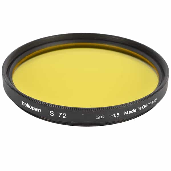 Heliopan 72mm Yellow 3X -1.5 Filter
