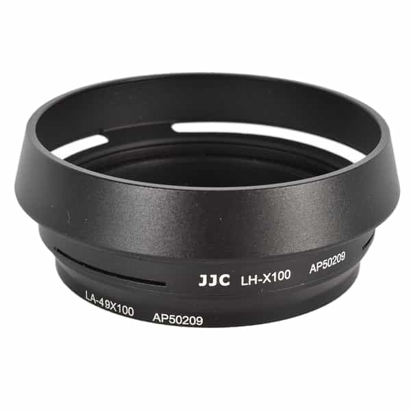 JJC Brand LH-JX100 Lens Hood for Fujifilm X100/100S/100T, Black, With 49mm Adapter