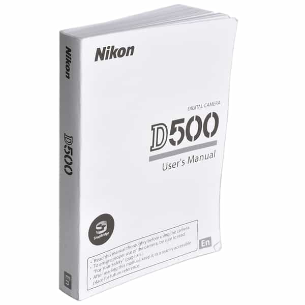 Nikon D500 Instructions