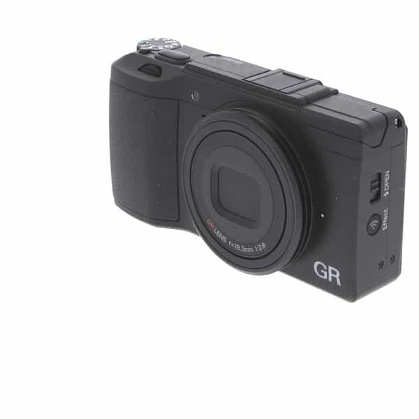 Ricoh GR II Digital Camera with 18.3mm f/2.8, Black (16.2MP) at