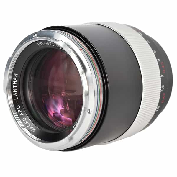 Voigtlander 125mm f/2.5 Macro APO-Lanthar SL Manual Focus Lens for Minolta Alpha Mount, Black/Chrome {58} with 5-Pin Contacts