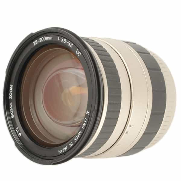 Sigma 28-200mm f/3.8-5.6 UC Aspherical Lens, Silver, Dedicated Only for Sigma SA (please note: not Sony Alpha Mount){72}