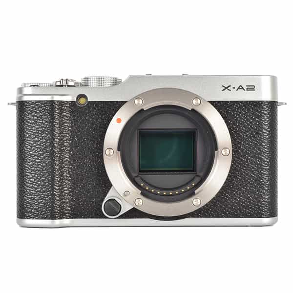 Fujifilm X-A2 Mirrorless Camera, Black Leatherette/Silver {16.3MP} with XC 16-50mm f/3.5-5.6 XC OIS II Lens, Silver {58}