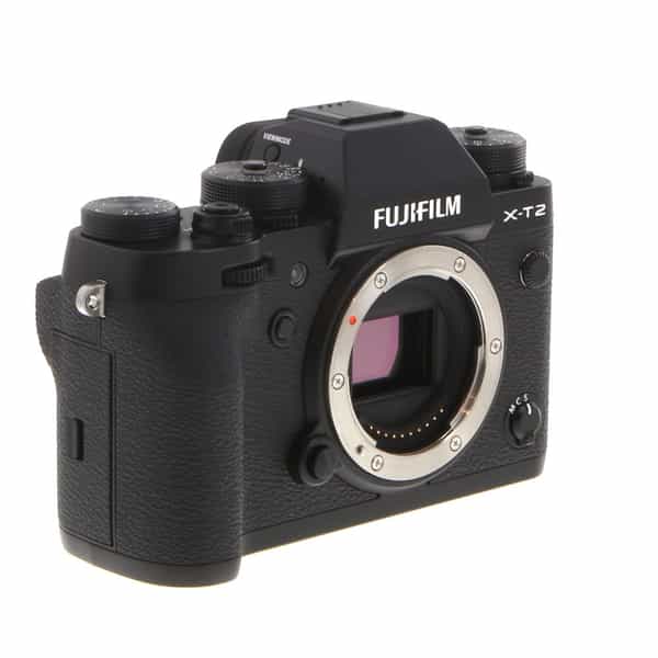Fujifilm X-T2 Mirrorless Camera Body, Black {24.3MP} with EF-X8 Flash -  With Battery & Charger - EX+