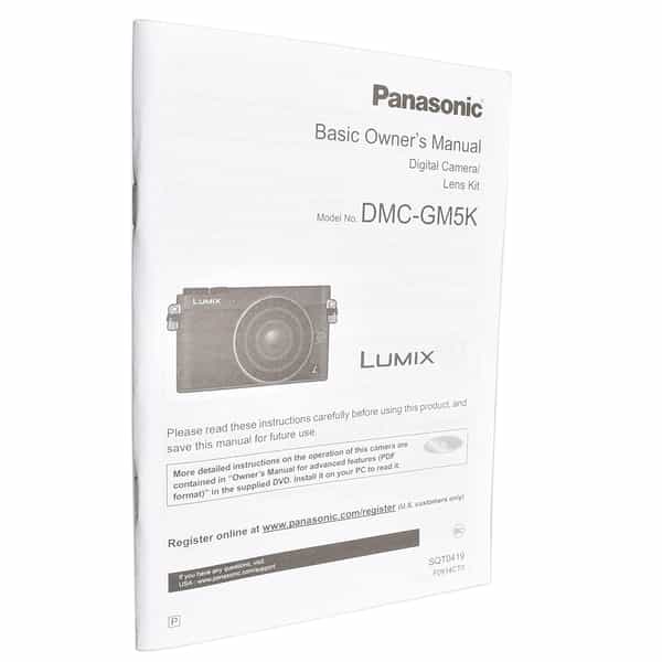 Panasonic GM5 Instructions, Micro Four Thirds