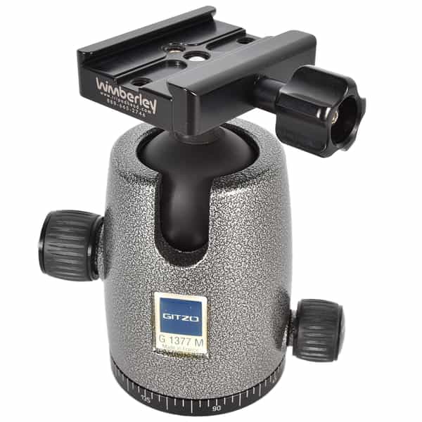 Gitzo G1377M Series 3 Ball Head for Tripod with Wimberley C-10 Quick Release Clamp