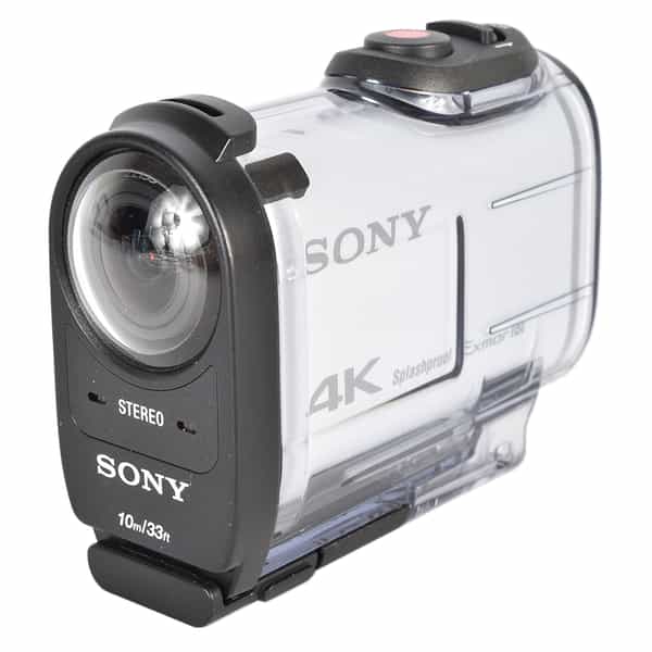 Sony FDR-X1000V Action Cam 4K Video Camera (White) with Waterproof Underwater Housing