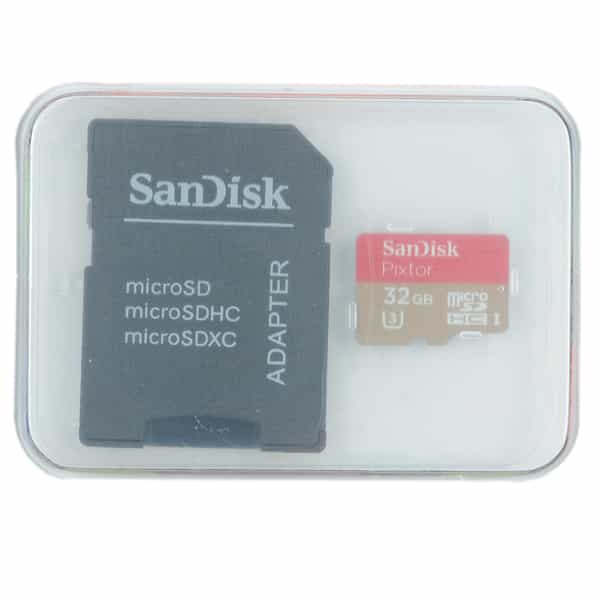 SanDisk Pixtor 32GB microSDHC UHS-I, U3 Memory Card