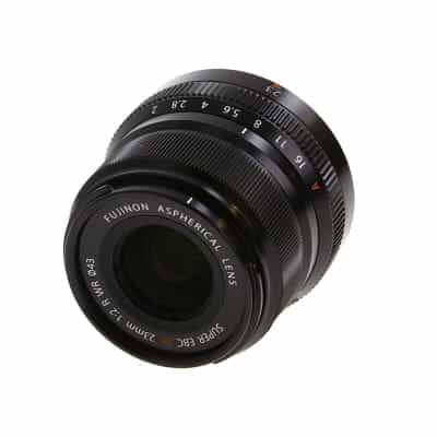 Fujifilm XF 23mm f/2 R WR Fujinon APS-C Lens for X-Mount, Black {43} - With  Caps, Hood - LN-