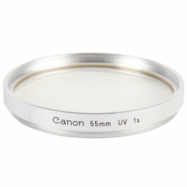 Canon 55mm UV 1X Chrome Ribbed Filter