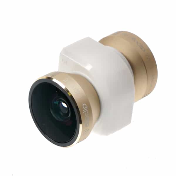 olloclip 4-in-1 Photo Lens for iPhone 5/5s/SE Gold with White Clip (OCEU-IPH5-FW2M-GDW)