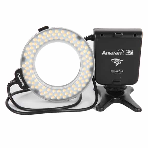 Aputure AHL-HC100 Amaran Halo LED Ring Flash for Canon EOS Digital {GN49}
