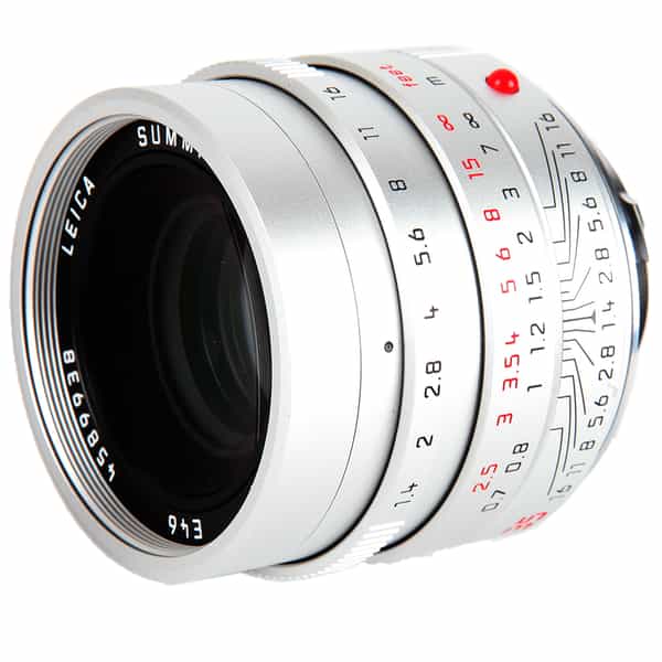 Leica 35mm f/1.4 Summilux-M ASPH. (FLE) M-Mount Lens, Germany, Silver Chrome, 6-Bit {E46} 11675