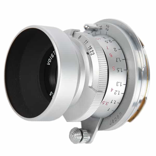 Voigtlander 50mm f/3.5 Heliar 101 Collapsible Lens for M39 Leica Screw Mount, Chrome 
