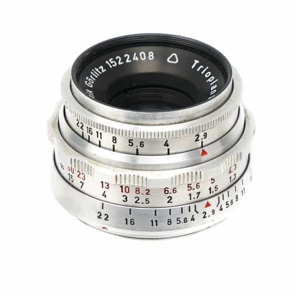 Meyer-Optik Gorlitz 50mm f/2.9 Trioplan Manual M42 Screw Mount Lens, Chrome {35.5}