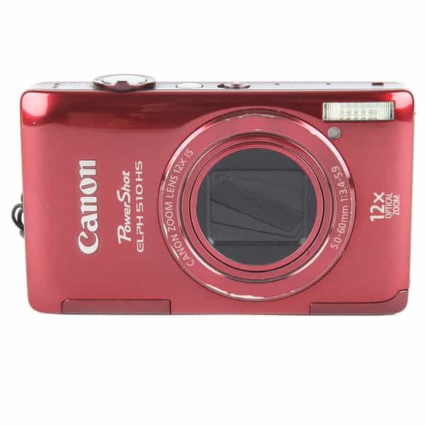 Canon Powershot ELPH 510HS Digital Camera, Red {12.1MP}