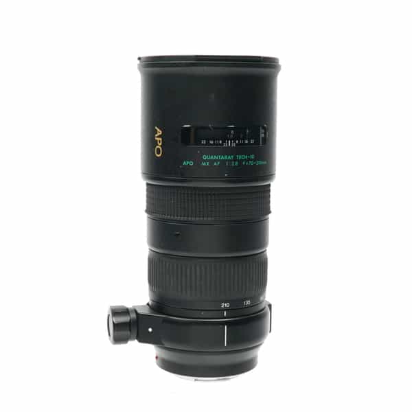 Quantaray 70-210mm F/2.8 APO Tech-10 MX Autofocus Lens For Minolta Alpha Mount {82}