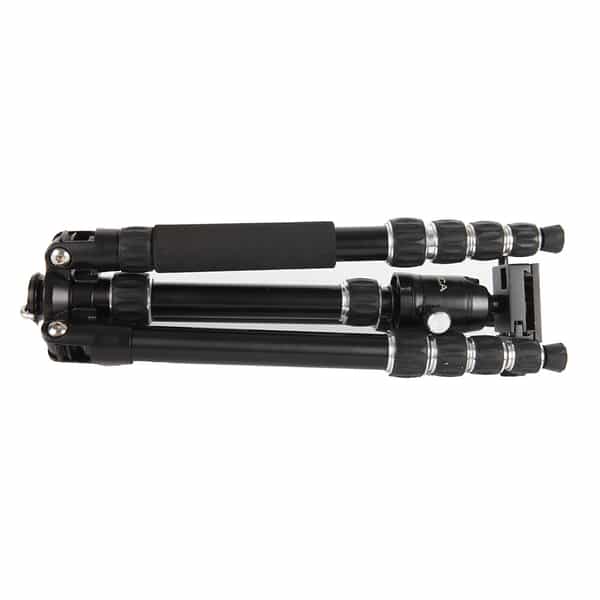 Dolica TX570B150DS Ultra Compact Aluminum Tripod with Ball Head, 5-Section, Black, 12.5-57 in.