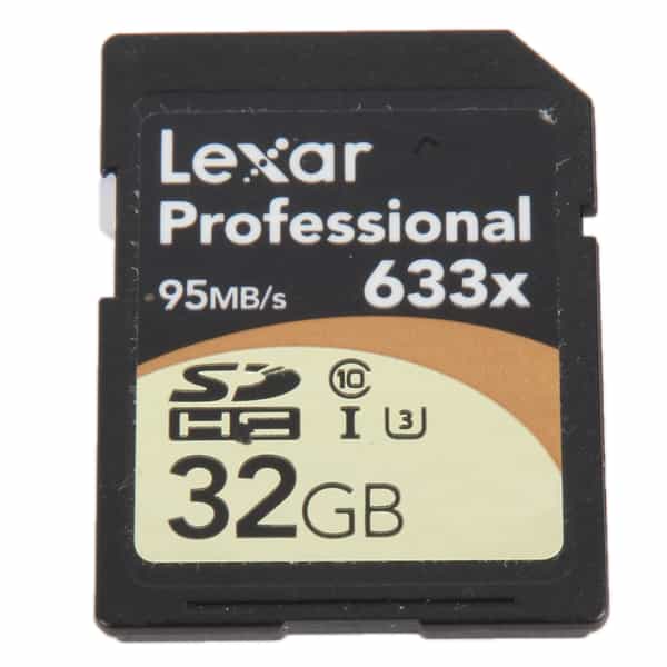 Lexar 32GB Professional 633X 95MB/s Class 10 UHS 3 SDHC I Memory Card