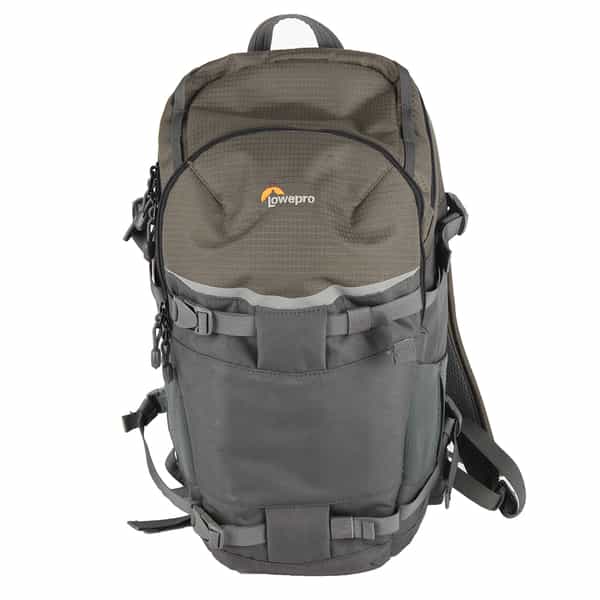 Lowepro Flipside Trek BP 350 AW Backpack, Gray/Dark Green, 11.0x7.9x20.1 in.