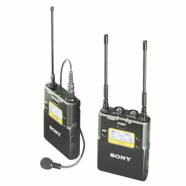 Sony UWP-D11 Integrated Digital Wireless Bodypack Lavalier Microphone System, Frequency Range: 470 MHz to 542 MHz (UTX-B03 Transmitter, URX-P03 Receiver, ECM-V1BMP Lavalier Mic)