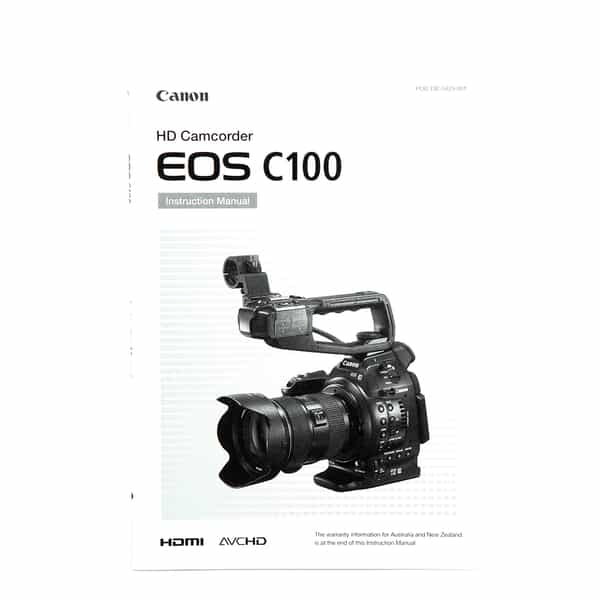Canon C100 Instructions